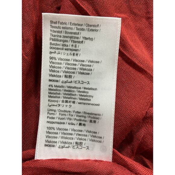 Farm Rio 'Banana' Red Flowers Smocked Long Sleeve Mockneck Mini Dress Size S - Picture 5 of 5